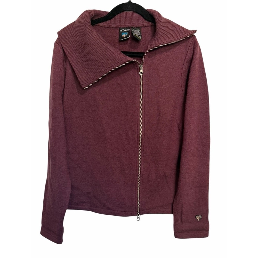 KÜHL Prague Merino Wool Sweater Burgundy Women's Size Large